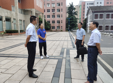 教体局领导莅临我校督查创城工作_六安市教育局(六安市体育局)